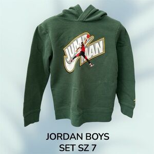 Jordan Boys Dark Green Jumpman Hoodie